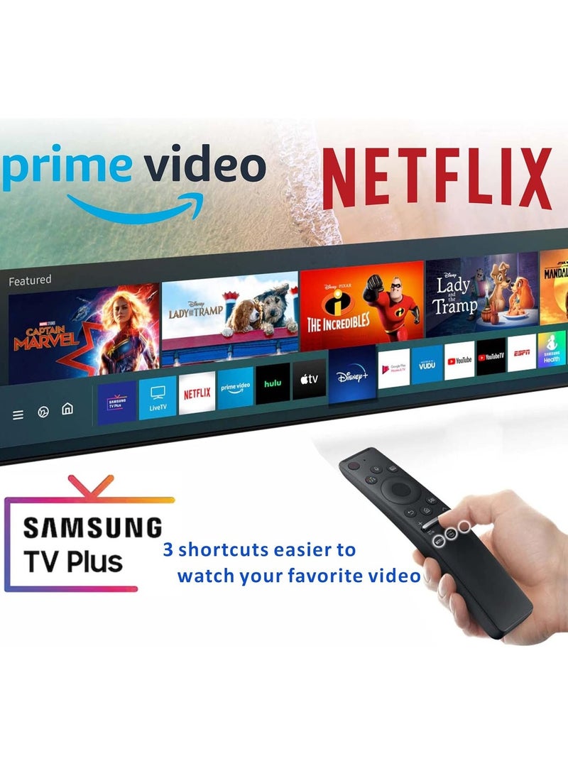 BGM Universal Replacement Remote Control for Samsung Smart TV for All Samsung LED QLED 4K 8K Curved TVs, 3 Shortcut Buttons for Netflix, Samsung, Prime Video with 1 Year Warranty with battery  - Image 3