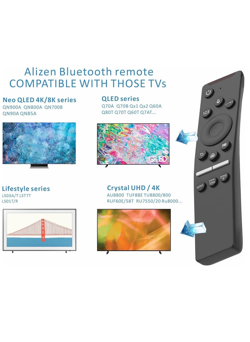 BGM Universal Replacement Remote Control for Samsung Smart TV for All Samsung LED QLED 4K 8K Curved TVs, 3 Shortcut Buttons for Netflix, Samsung, Prime Video with 1 Year Warranty with battery  - Image 4