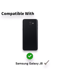 Generic For Samsung Galaxy J8 Flip Full Leather Wallet Card Slot Case with Kickstand,with Strap Magnetic Closure,Included Internal Tpu Silicone Case,High Protective Compatible with Samsung Galaxy J8 (6.0") (Blue)  - Image 4