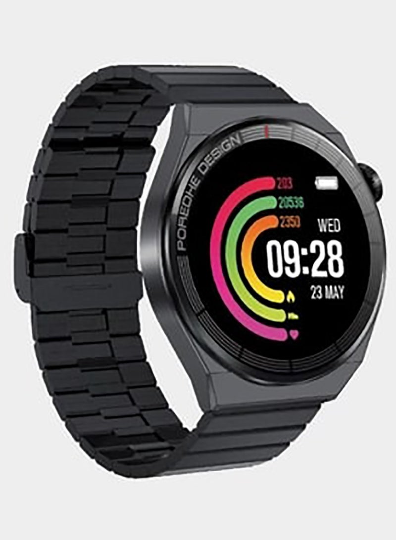 Pawa Elegance Amoled Smart Watch / Bluetooth Calls / 5 Days Lifetime / Full Touch Screen / Activity Tracking / Wireless Charging - Black - Image 1
