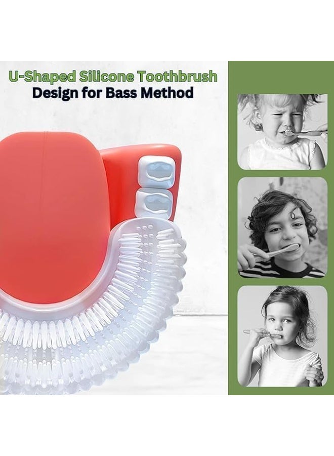 SPECTON Cartoon Dinosaur Kids U-Shaped 360º Ultrasonic Electric Toothbrush cleaning Gift Box Set,Blue Led-Lights| IPX7 Waterproof | 5 Modes | 50s Smart Timer | 360° Full Mouth Cleaning Automatic(2-12age) - Image 2