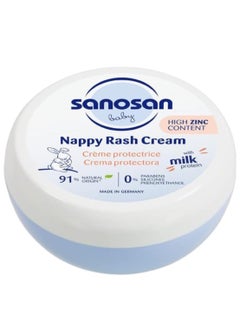 sanosan Nappy Rash Cream For Children  High Protection With Milk Protein And Zinc  150 ml  - Image 1