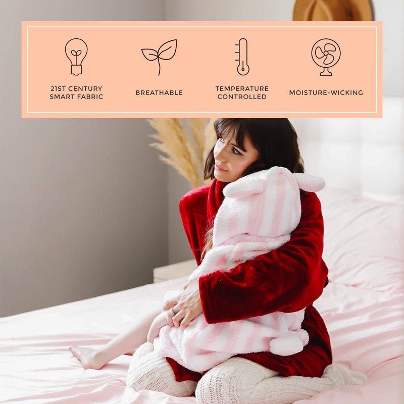 PeachSkinSheets مجموعة ورقة Peachskinsheets Cotton حلوى الوردي - مستوى 1500TC من النعومة - أوراق تبريد ناعمة إضافية للنوم الساخن والتعرق الليلي - XL Twin Size  - Image 3