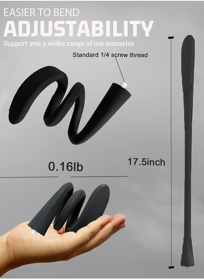 Gonice Portable Phone Holder for Bed, Stroller, Computer, Car with Gooseneck Arm Flexible, Stable, Secure and Adjustable Fit on Treadmill, Wheelchair  - Image 5