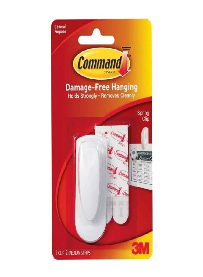 Command Spring Clip 1 Clip And 2 Adhesive (6 Pack) - Image 2