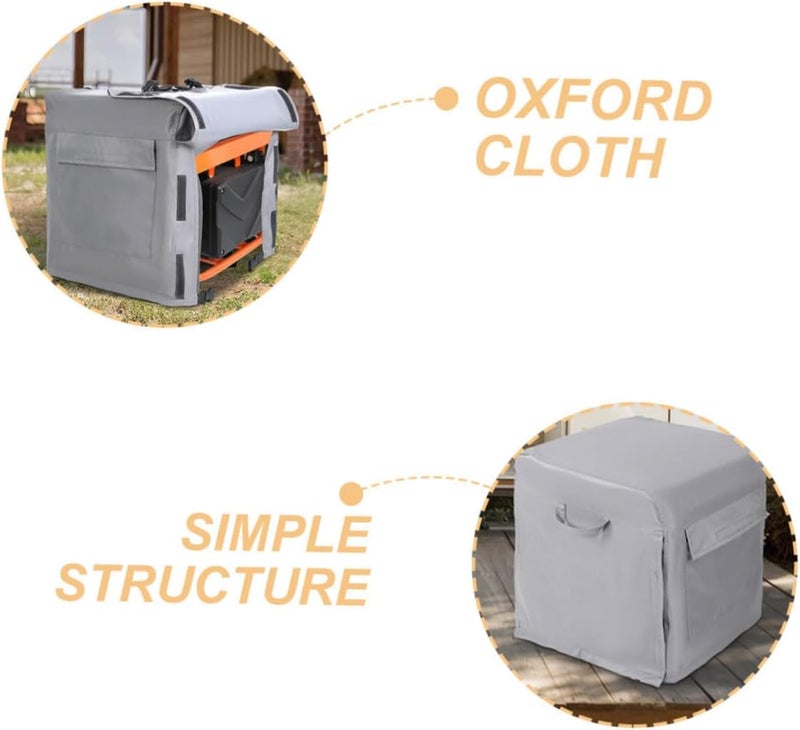 1pc Weather-resistant Generator Cover h Heavy-duty Oxford Shield for Outdoor Portable Generators Windproof - Image 3