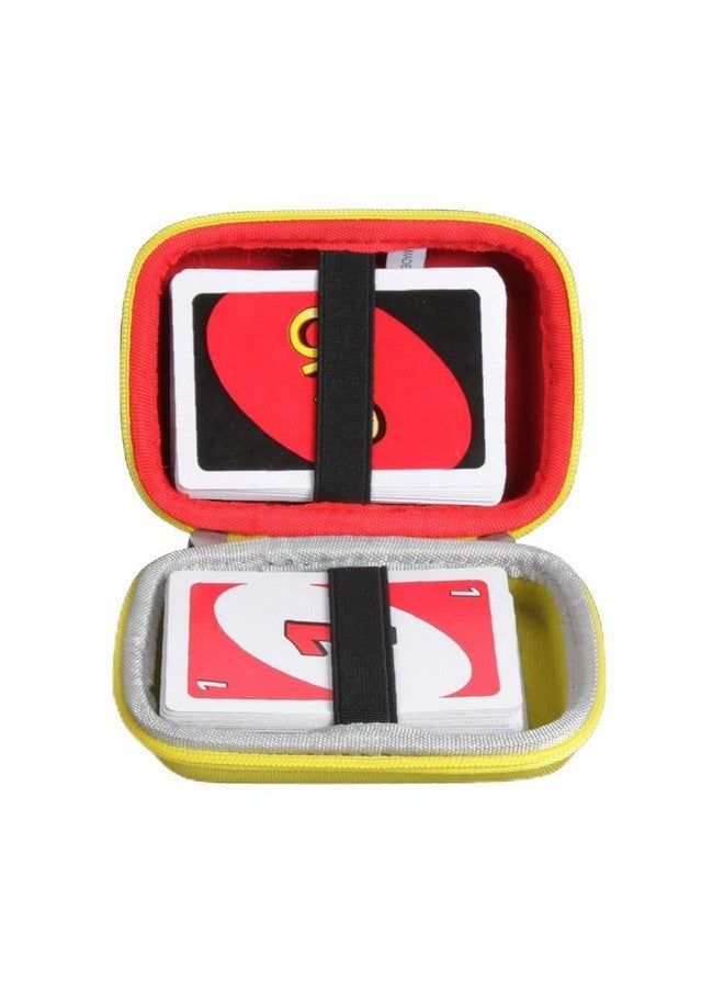 Adada Travel Case for Mattel UNO Card Game (Only Case) (Yellow+Red) - Image 1