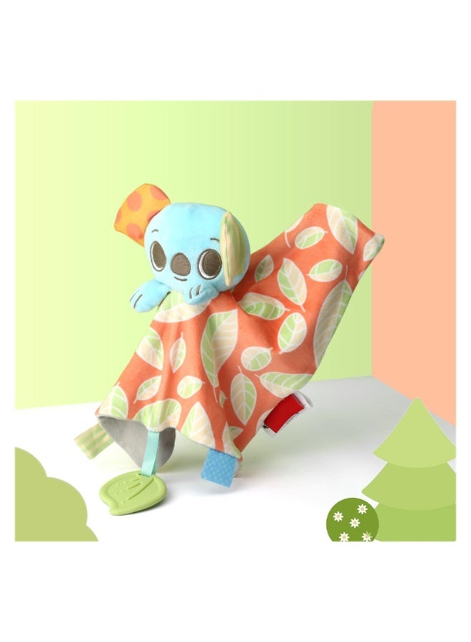 بطانيات للأطفال والرضع والأولاد والبنات وبطانيات أمان للجنسين مع حيوانات محشوة ومنشفة مهدئة للتعليم المبكر للأطفال يمكن استيرادها لعض دمى قبضة مهدئة للأطفال - Image 1