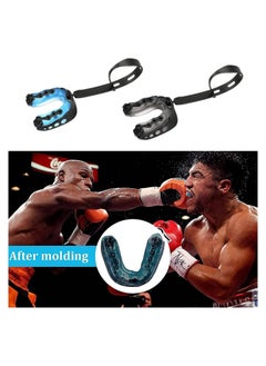 HOFEESEA 2 Pack Football Mouth Guard with Strap Youth Mouth Guard Professional Sports Mouthguard for Boxing Rugby Hockey Lacrosse Basketball Wrestling  - Image 4