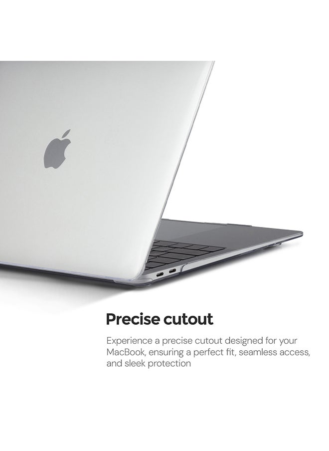 Slim Crystal Case Compatible with MacBook Air 13 inch (A2681) M2 2022, (A3113) M3 2024 Hard Case with Keyboard Cover & Screen Protector, Clear