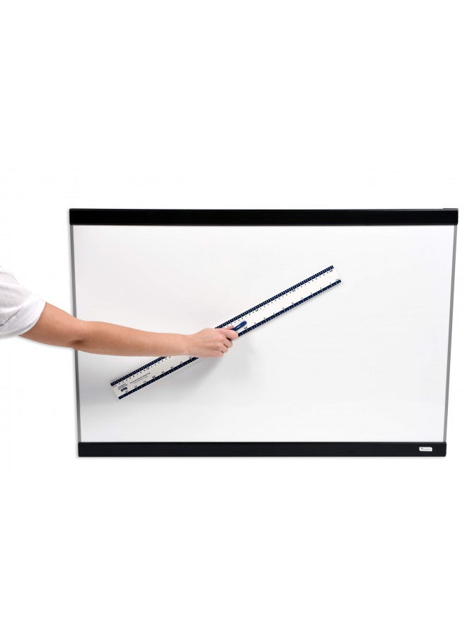 Learning Advantage LEARNING ADVANTAGE Magnetic Dry Erase Straight Edge - 24 - Jumbo Teaching Ruler - Measurement Tool for Whiteboards and Chalkboards  - Image 5