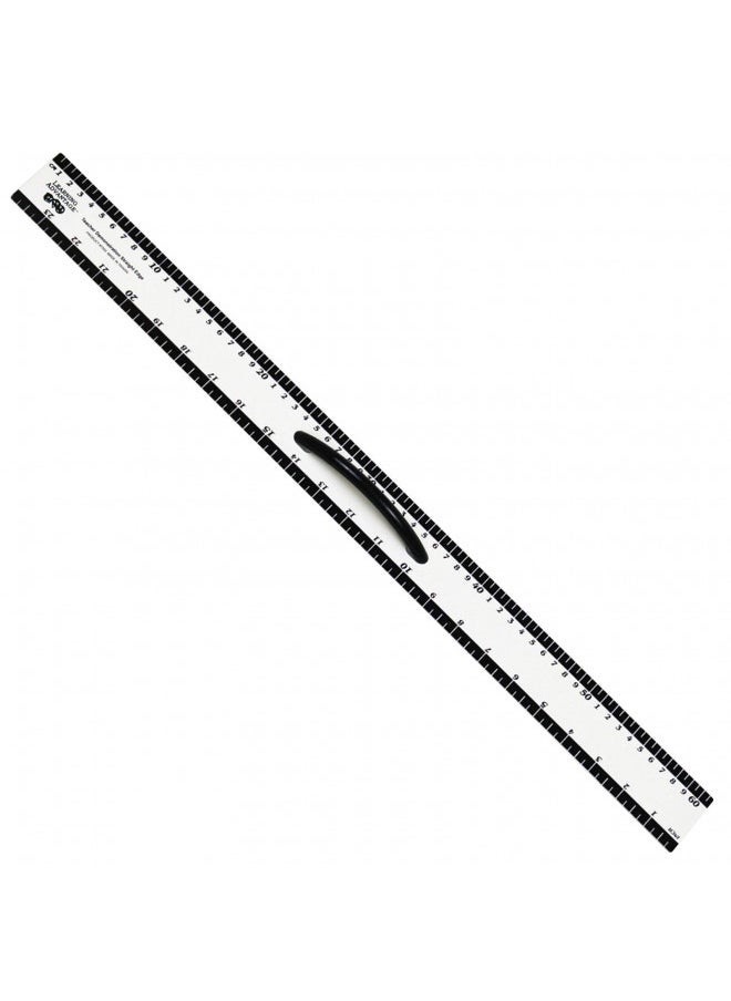 Learning Advantage LEARNING ADVANTAGE Magnetic Dry Erase Straight Edge - 24 - Jumbo Teaching Ruler - Measurement Tool for Whiteboards and Chalkboards  - Image 1