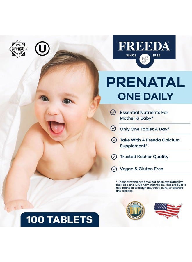 FREEDA Prenatal Vitamin - Kosher Prenatals - Prenatal Vitamins with Iron, Prenatal Folic Acid, Choline, Vitamin D - One Daily Pre Natal Multivitamin Support for Pregnant & Lactating Women (250) - Image 2