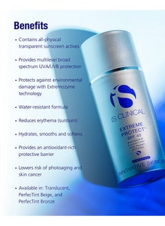 iS CLINICAL Extreme Protect Spf 40 Tinted Sunscreen; Daily Face Moisturizer With Spf; Hydrating Treatment Sunscreen 100 G  - Image 4