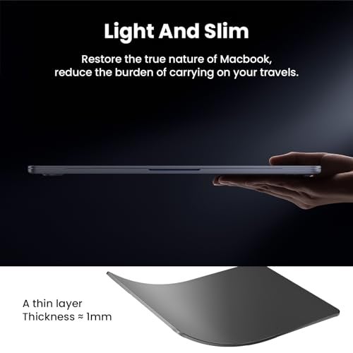 BlueSwan Case Compatible with MacBook Pro 14 inch M5 M4 M3 M2 M1 Pro/Max 2025 2024-2021 Release, Flexible Polypropylene and Matte Anti-Fingerprint Protective Case, Matte Black - Image 4