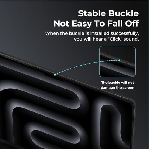 BlueSwan Case Compatible with MacBook Pro 14 inch M5 M4 M3 M2 M1 Pro/Max 2025 2024-2021 Release, Flexible Polypropylene and Matte Anti-Fingerprint Protective Case, Matte Black - Image 5