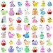 DULEFUN 50pcs Easter Luminous Mini Resin Figures Little Small Easter Glow in The Dark Bunny Miniature Rabbit Chick Figurines for Dollhouse Micro Garden Landscape Decoration Egg Fillers Party Favors - Image 2
