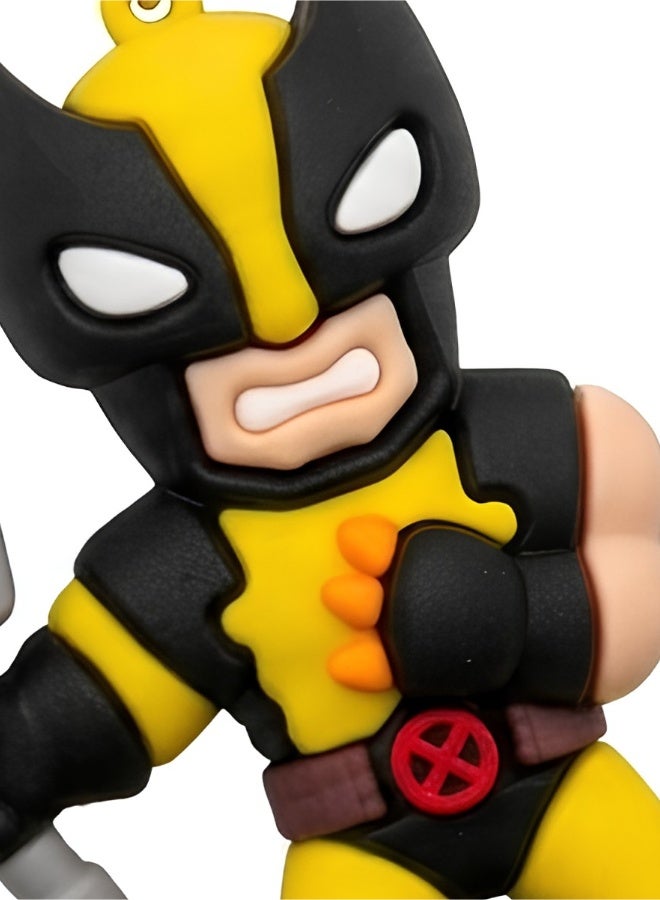مارفل ميدالية مفاتيح "ديدبول" (Deadpool) من مارفل بتصميم ثلاثي الأبعاد، حلقة مفاتيح للأطفال، إكسسوار للحقائب، تعليقة لحقيبة الظهر، هدية ولعبة قابلة للاقتناء، تصاميم متنوعة. - Image 3