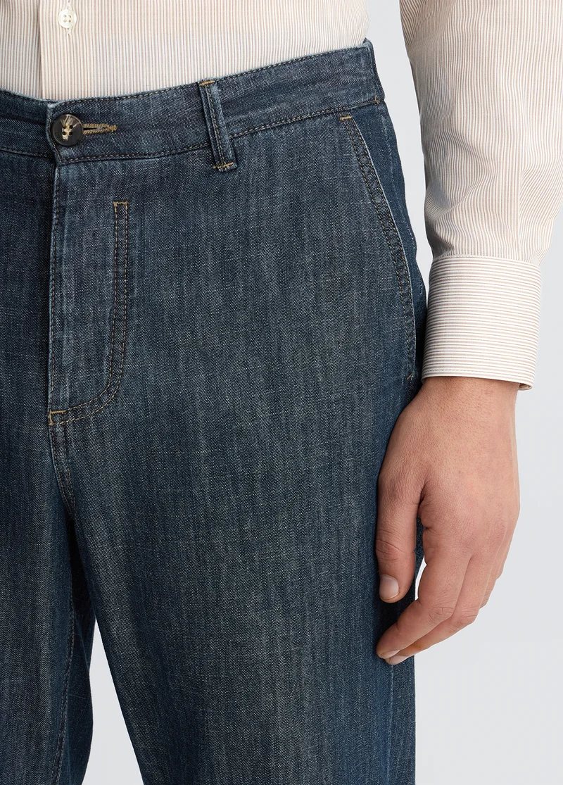 Liu Jo Chambray chino-style jeans