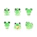 FSTURIOS 6PCS Luminous Frog Car Dashboard Decor Fun Frog Figurines Set Rear View Mirror Ornament for Vehicle Adorable Mini Resin Frogs Mirror Decoration Cute Car Accessories - Image 2
