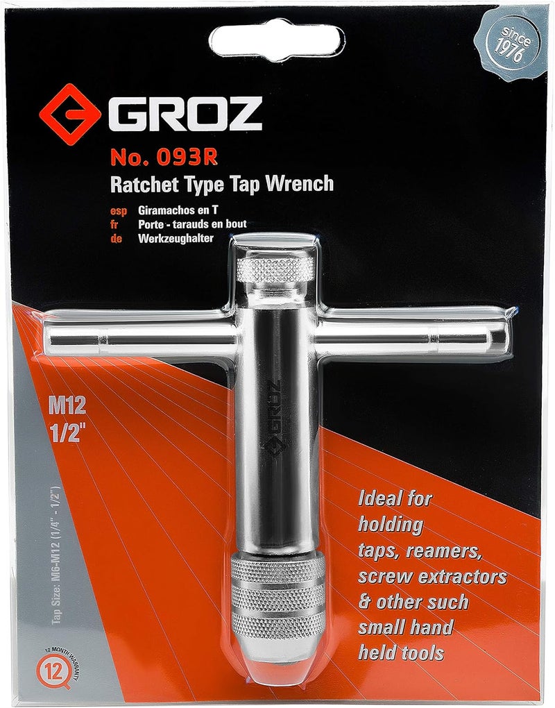 Groz T-Handle Tap Wrench - Ratchet Type - Image 4
