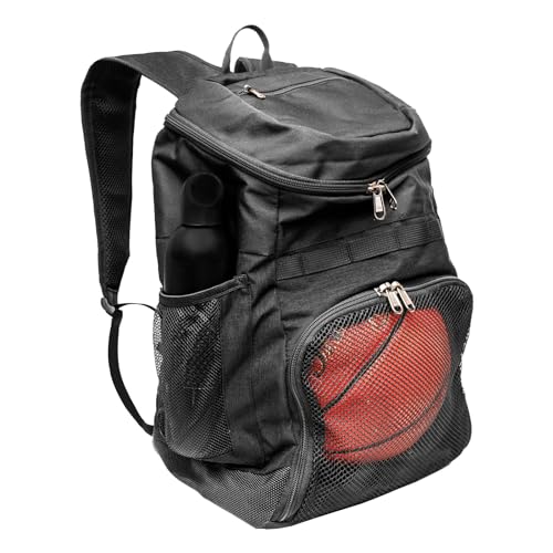 Xelfly 25L Basketball Backpack with Ball Compartment - For Sports Equipment, Gym, Travel - Image 1