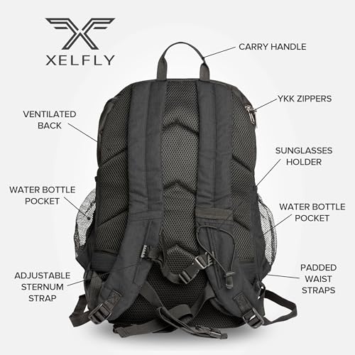 Xelfly 25L Basketball Backpack with Ball Compartment - For Sports Equipment, Gym, Travel - Image 2