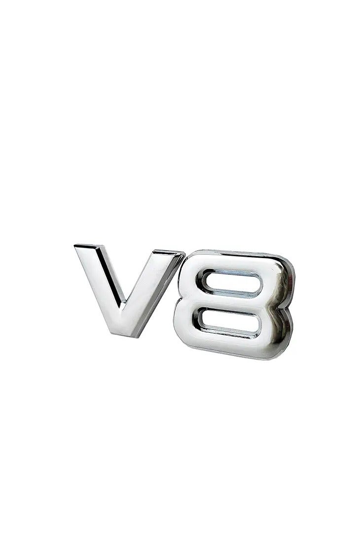 شعار ملصق جانبي خلفي V8 بلاتينيوم لنيسان باترول أرمادا Y62 Y61 الملحقات (شعار V8)