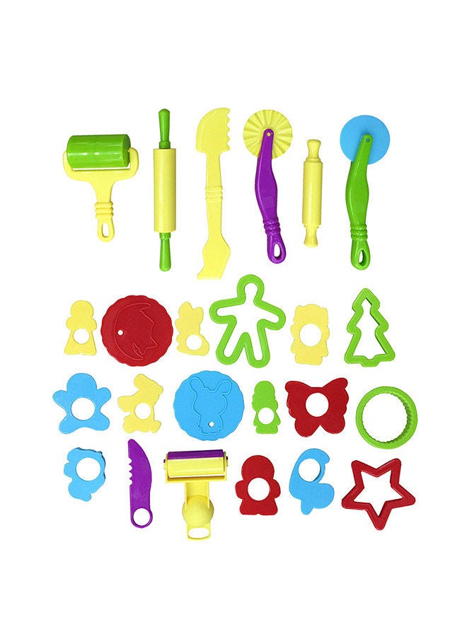 Generic 29 Pieces Play Dough Tools Playdough Accessories Set Various Plastic Molds Rollers Cutters Educational Gift for Children, Random Color  - Image 2