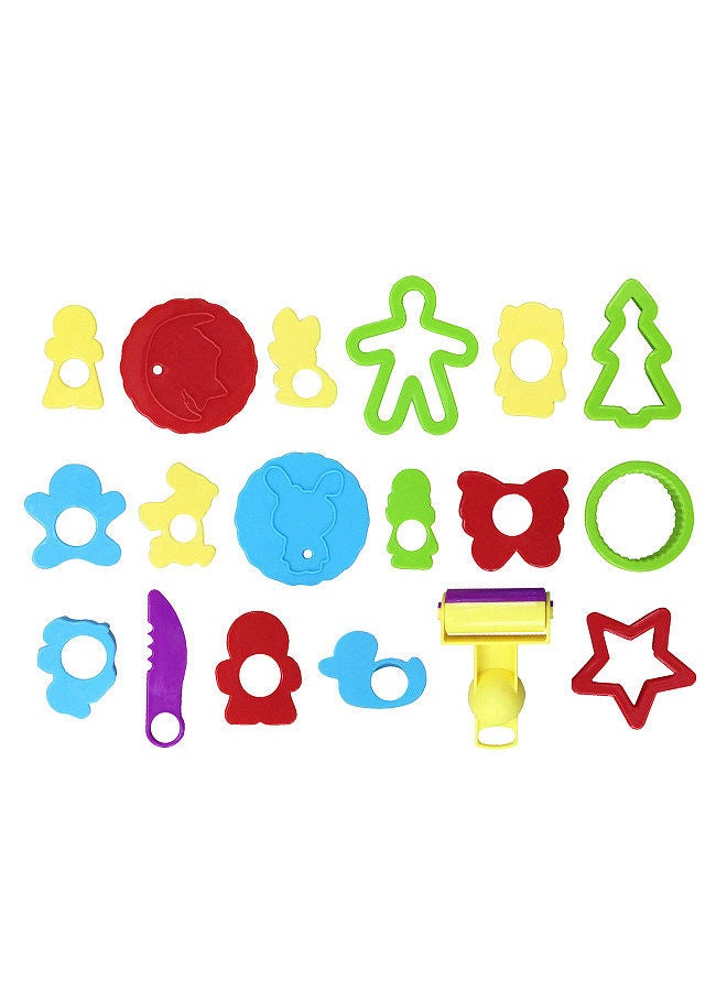 Generic 29 Pieces Play Dough Tools Playdough Accessories Set Various Plastic Molds Rollers Cutters Educational Gift for Children, Random Color  - Image 3