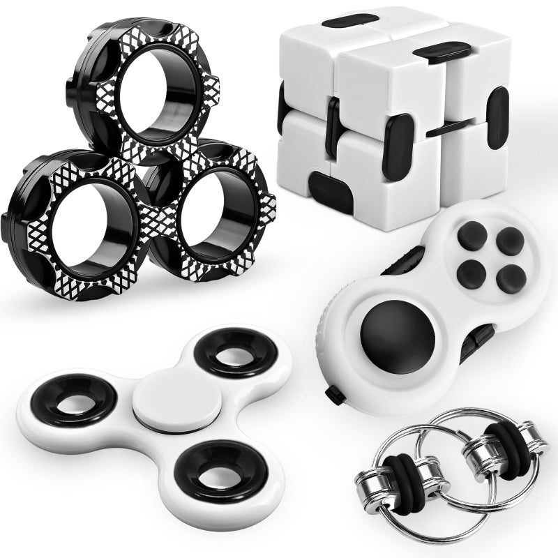 Dr.Kbder Easter Basket Stuffers for Teen Boys 5PC Fidget Toys Adults Set Fidgets for Classroom Must Have Autism Sensory Pack Figette Cube ADHD Special Treasure Prize Tool Stress Relief Desk Cool Gadget for Kid - Image 3