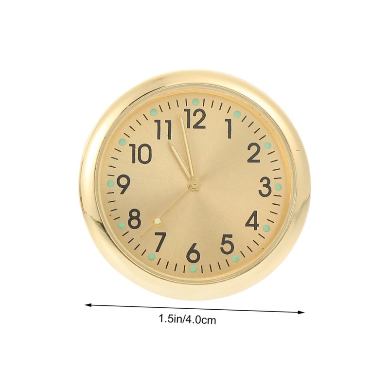 2Pcs Luminous Dashboard Clock Car Sticker Ornament Easy Installation Compact Lightweight Design - Image 3