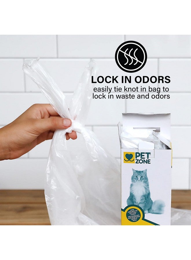 بت زون أكياس فضلات القطط العالمية بدون لمس وأكياس النفايات من بيت زون (أكياس فضلات الحيوانات الأليفة رائعة لصناديق فضلات القطط) عبوة من 12 قطعة - Image 3