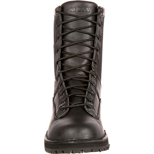 ROCKY Portland Lace-to-Toe Waterproof Public Service Boots, Black, Size 8.5(ME) - Image 4