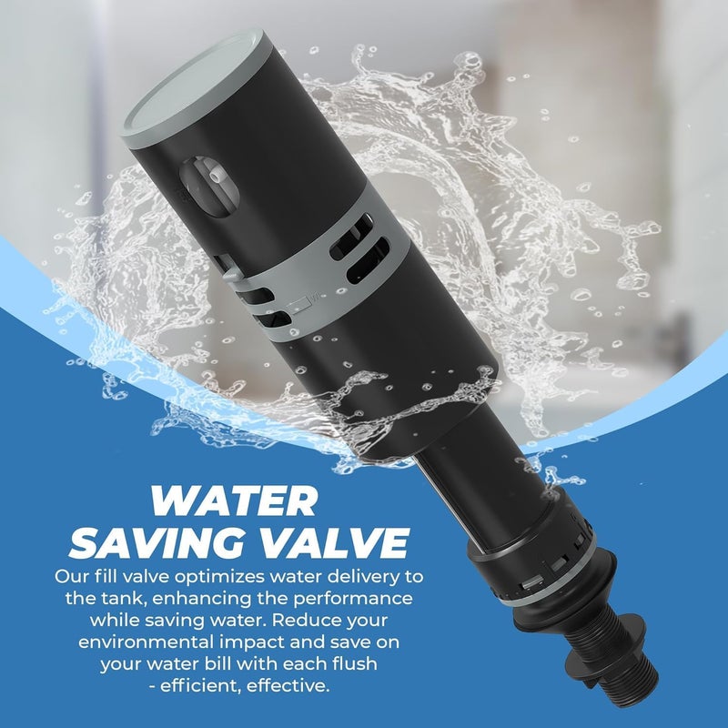 RAVINE High Performance Universal Toilet Fill Valve Replacement Kit - Quiet & Fast Fill - Easy Install Toilet Fill Valve Replacement - Fill Valve for Toilet Tank - Toilet Float Replacement Kit - Image 5
