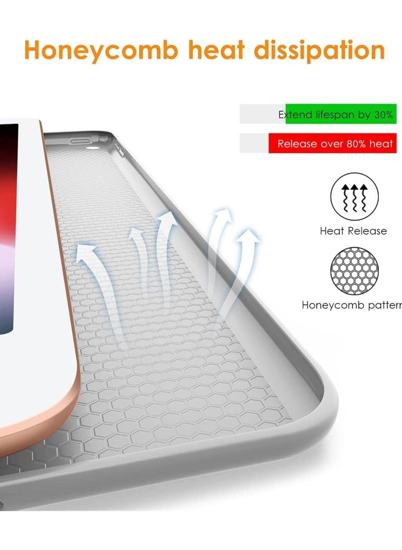 iPad 9th/8th/7th Generation case (2021/2020/2019) iPad 10.2-Inch Case with Pencil Holder [Sleep/Wake] Slim Soft TPU Back Smart Magnetic Stand Protective Cover Cases - Image 3