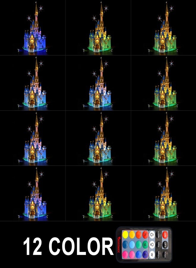 BRIKSMAX Led Lighting Kit for LEGO-43222 Disney Castle（Remote Control Version） - Compatible with Lego Disney Building Blocks Model- Not Include Lego Set - Image 4