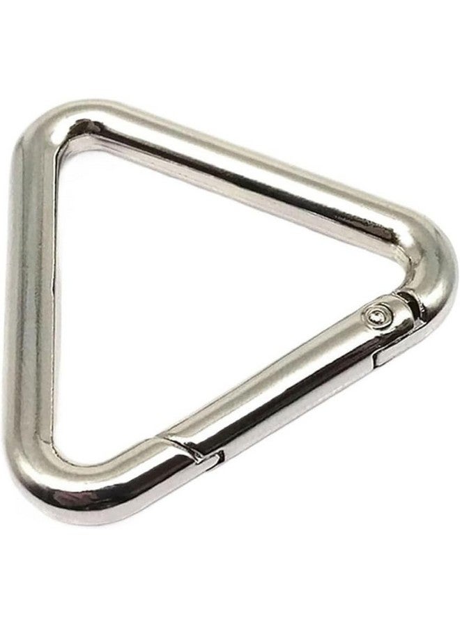 EVALUEMART Pack Of 2 Metal Triangle Ring Buckle, Triangle Jump Rings Spring Snap Clip Trigger Keychain for Purses Handbag Strap Clasp - Image 3