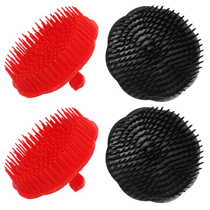 8 pcs Round Hair Massaging Brush Manual Scalp Massagers Scrubber Soft Brush for Hair Detangling Scalp Exfoliation - Image 3
