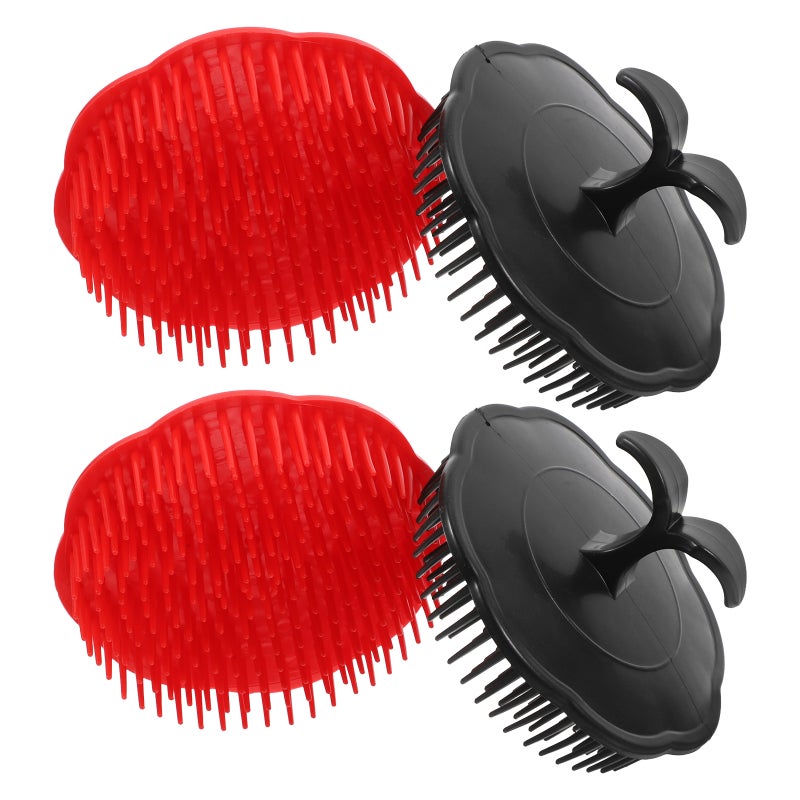 8 pcs Round Hair Massaging Brush Manual Scalp Massagers Scrubber Soft Brush for Hair Detangling Scalp Exfoliation - Image 4