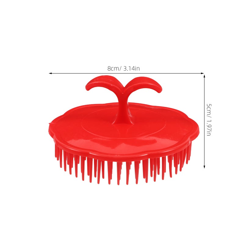8 pcs Round Hair Massaging Brush Manual Scalp Massagers Scrubber Soft Brush for Hair Detangling Scalp Exfoliation - Image 2