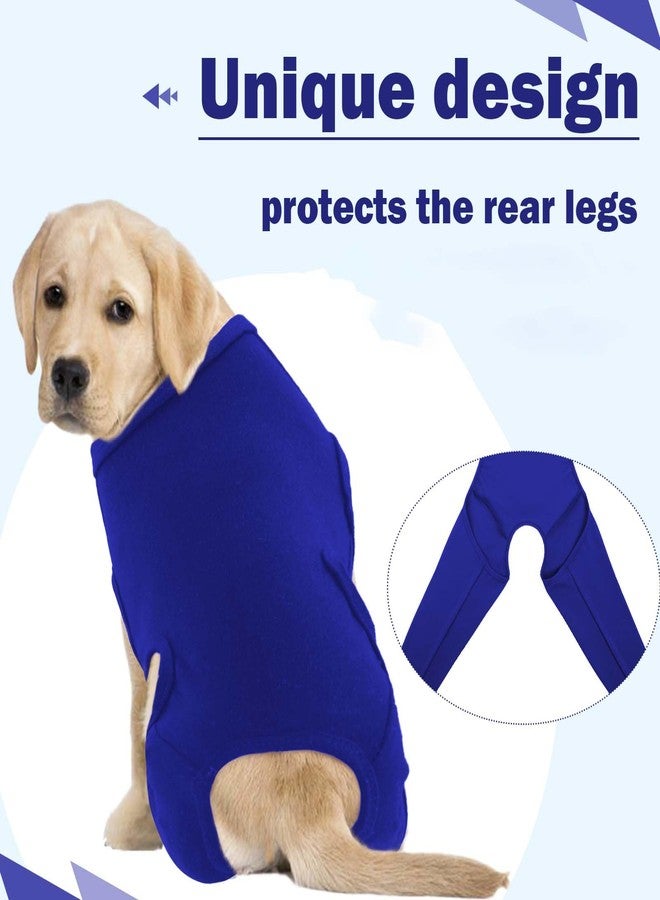 ROZKITCH Dog Rear Leg Surgery for Right Left Leg, Pet Prevent Licking Wound Elbow Protector, Dog Rear Leg Sleeve for Sprain ACL CCL Arthritis Joint Care Blue XS - Image 5