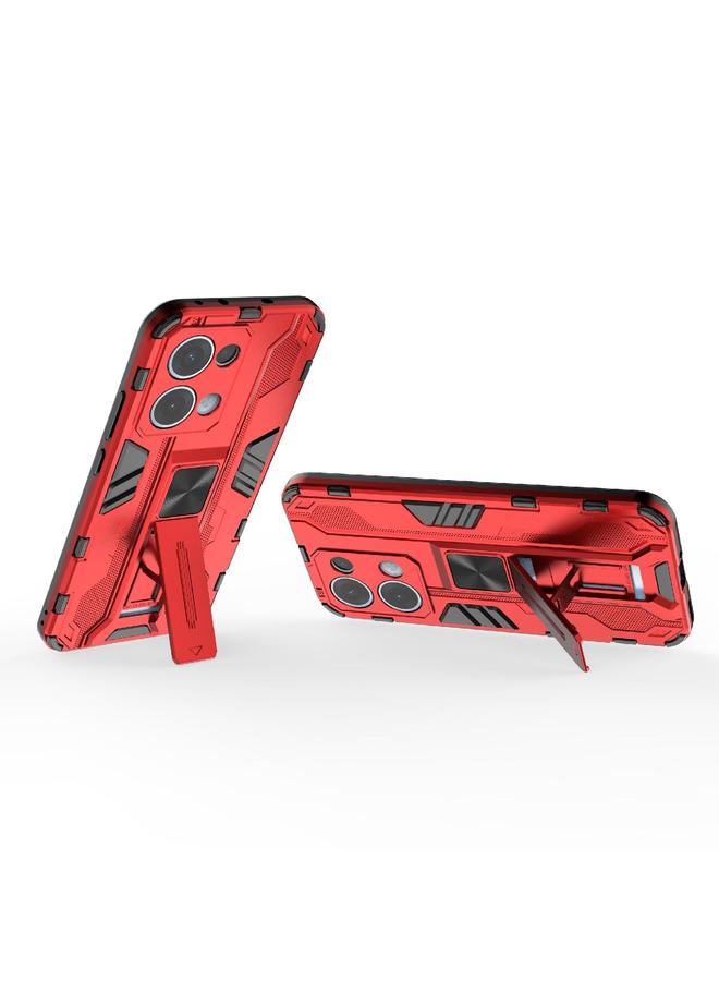 S-TOP Case For OPPO Reno13 5G Global Supersonic PC + TPU Holder Phone Case - Image 4
