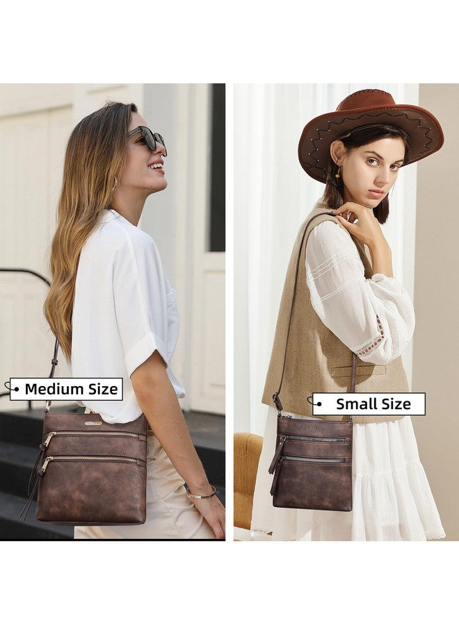 CLUCI Crossbody Purses for Women, Medium Size Zipper Pocket Adjustable Strap, Soft Leather Women's Shoulder Handbags - Image 1