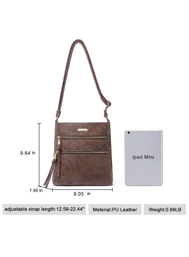 CLUCI Crossbody Purses for Women, Medium Size Zipper Pocket Adjustable Strap, Soft Leather Women's Shoulder Handbags - Image 2