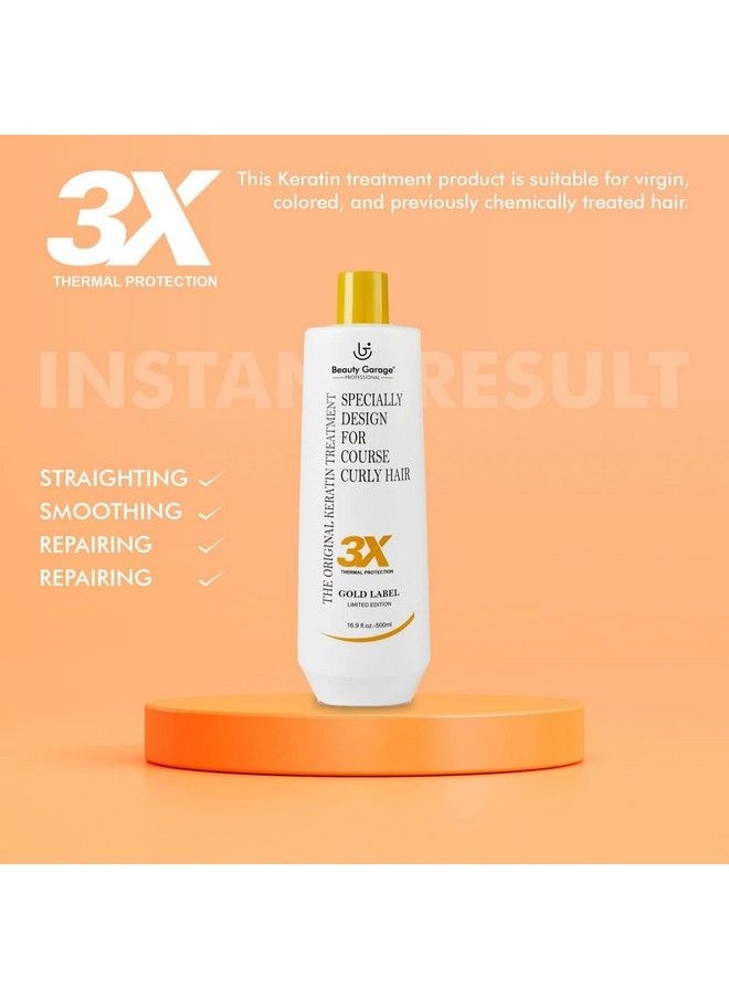 Beauty Garage - 3X Gold Label Limited Edition Keratin Treatment (For Professional Use) 500Ml - Image 1