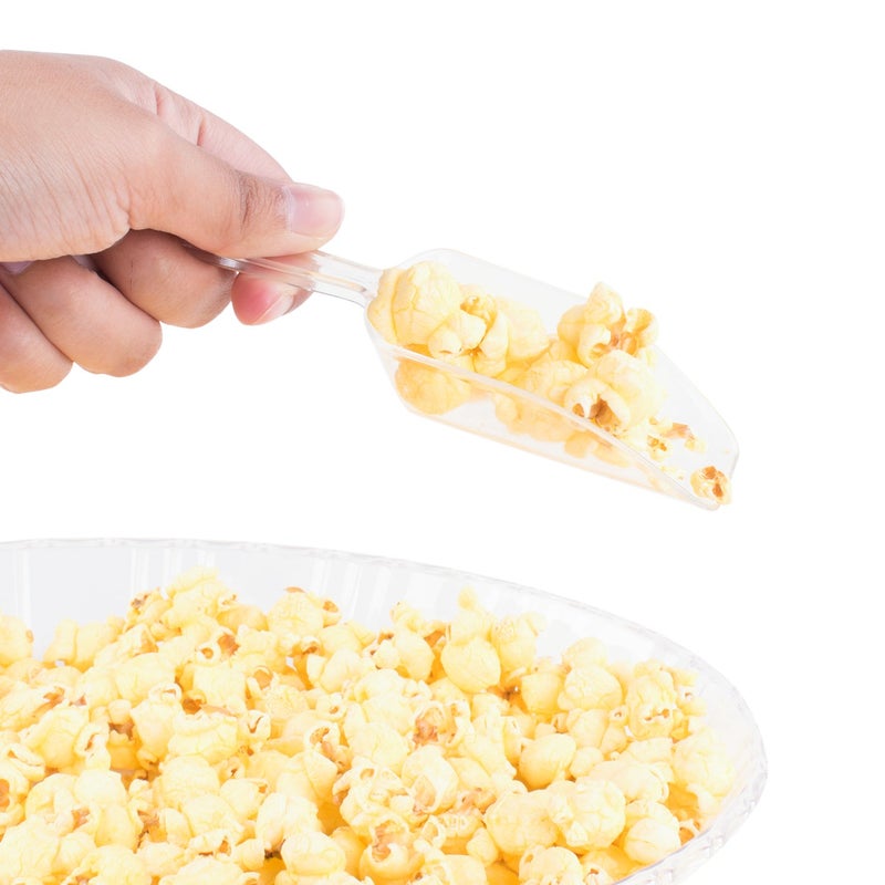 Super Z Outlet 5.5" Mini Acrylic Plastic Kitchen Scoops for Weddings, Candy Dessert Buffet, Ice Cream, Protein Powders, Coffee, Tea (Clear) - Image 2