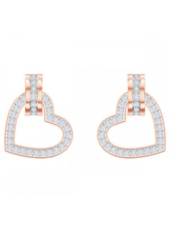 Gold Plated Heart Shaped Stud Earrings