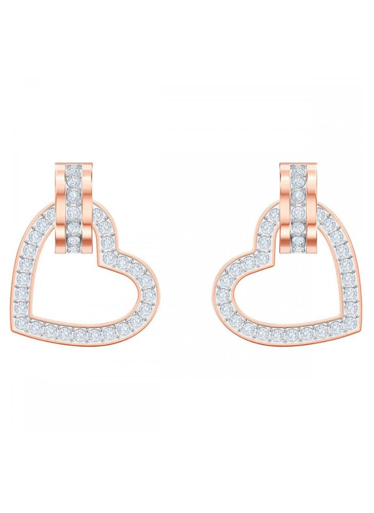 General - Gold Plated Heart Shaped Stud Earrings - Image 1