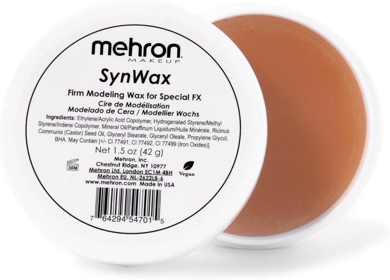 Mehron Makeup SynWax Synthetic Modeling Wax for Special Effects - 1.5 oz - Image 1